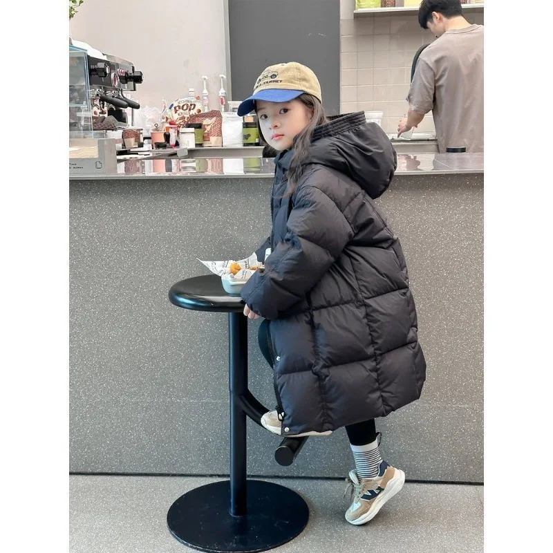

Girls Outerwear Winter Down Cotton Jacket 2025 New Thick Cotton Jacket for Casual Warmth and Softness