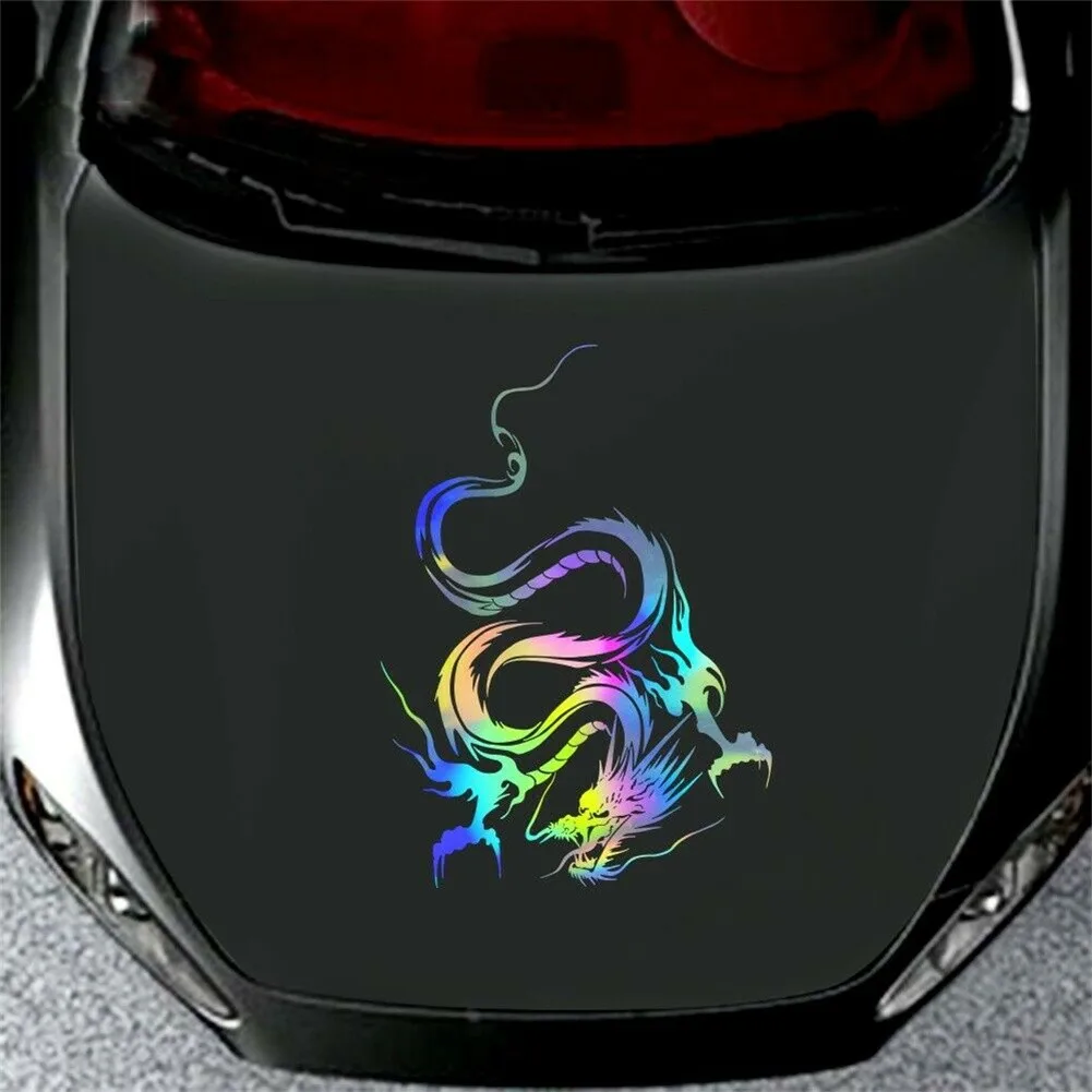 Stunning Dragon Totem Vinyl Sticker for Car Body Hood 19 Long lasting Dragon Totem Graphic Decal for Car Truck Decoration