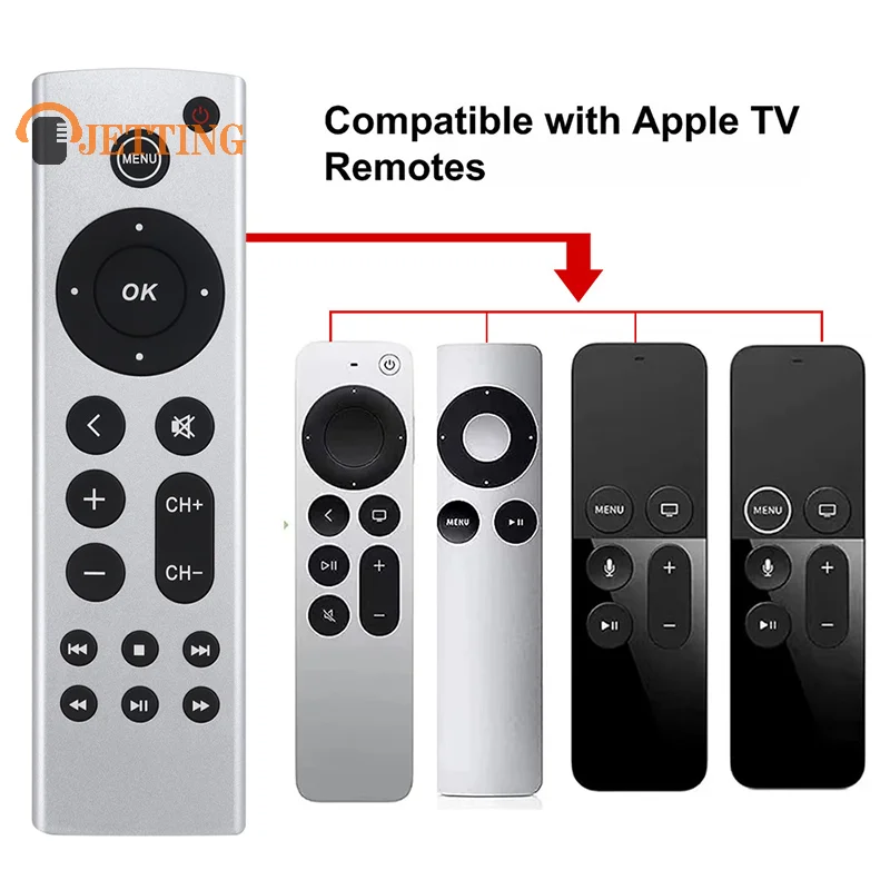 Universal Replacement Remote Fit For Apple TV Remote Control 4K/ HD A2169 A1842 A1625 A1427 Without Voice