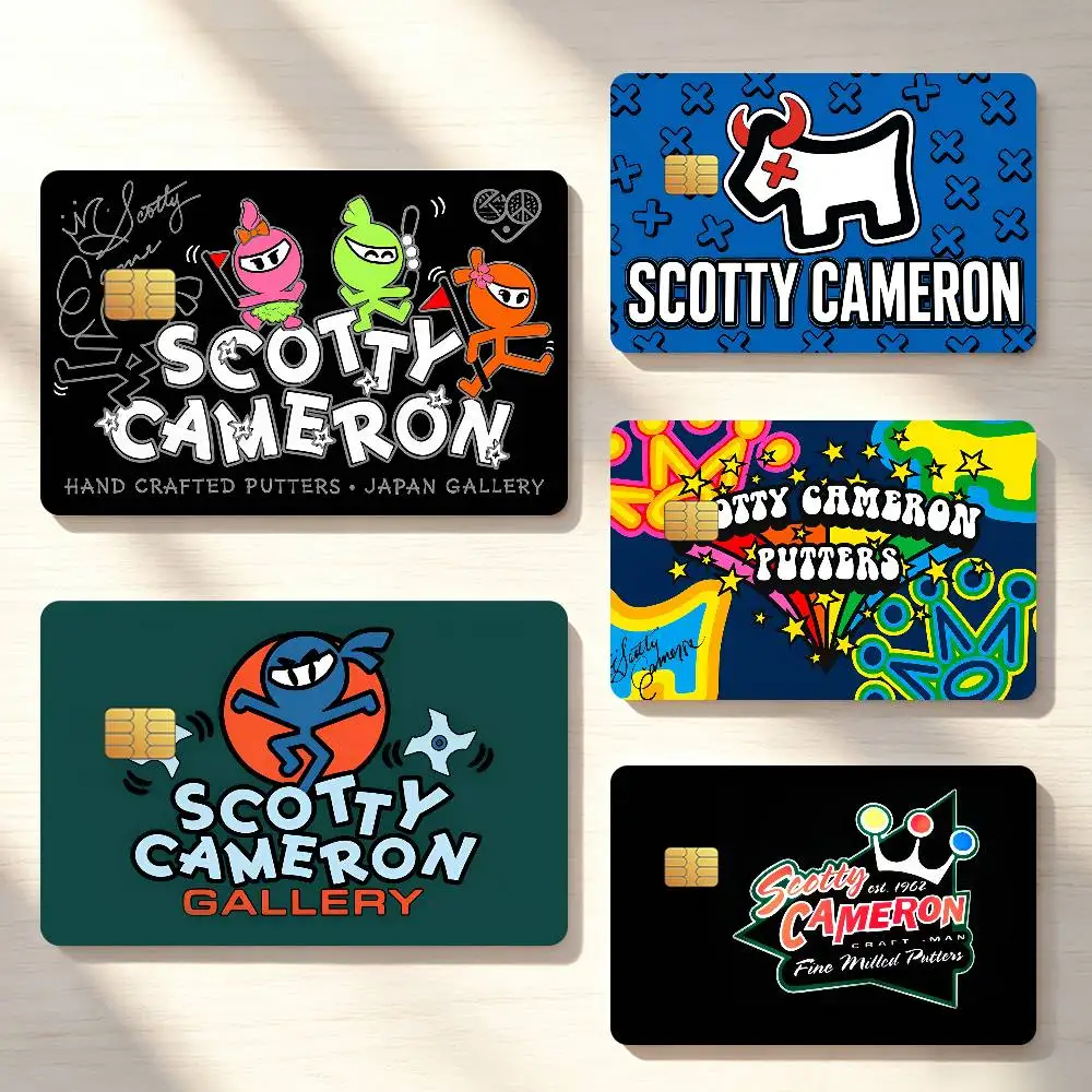 Fashion S-Scotty-Logo Cameron-N Cool Credit Card Skin Stickers For Bank Bus Metro Cards Waterproof Anti-Scratch Gift 4PCS