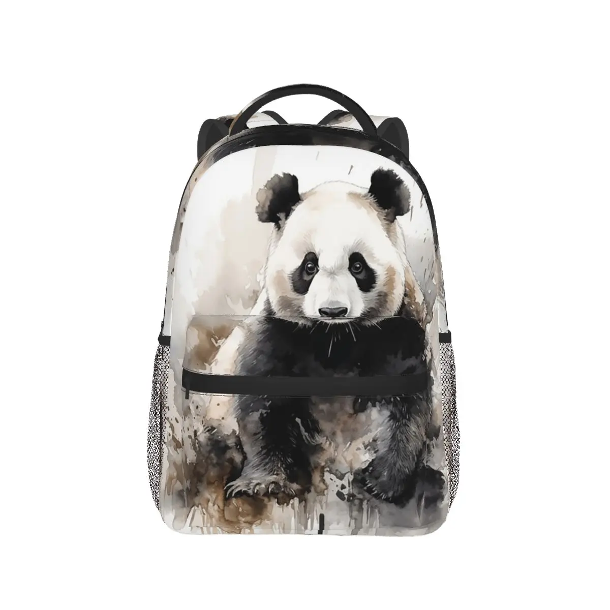 

Cute Panda In White Background Backpack Hot Sale Daypack Large Capacity Children BookBag School Bag Shoulder Bags for Men Women