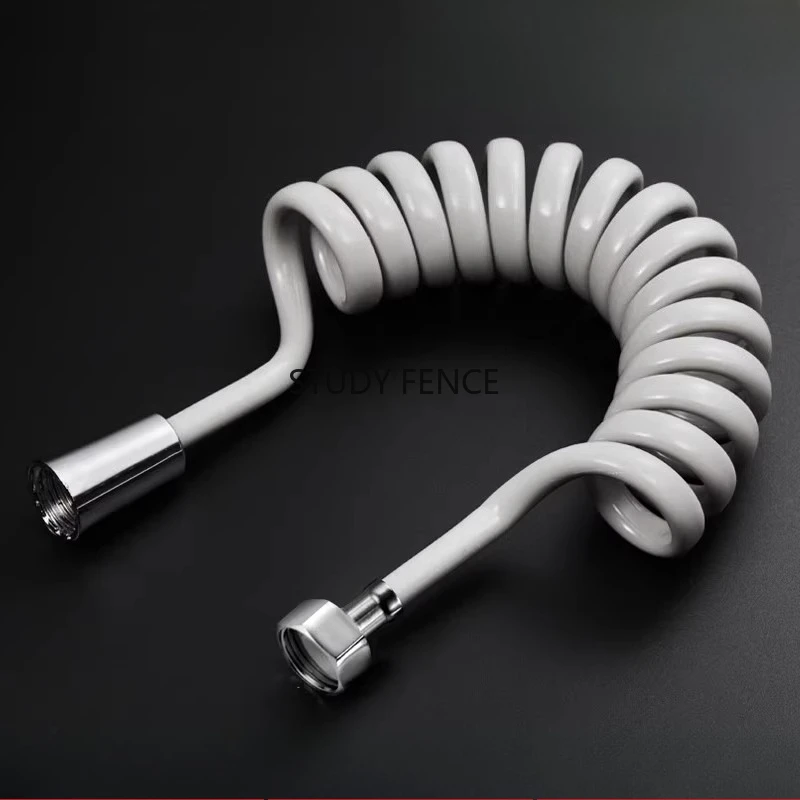 2/3/5M Explosion Proof PU Telescopic Water Pipe Shower Head Hose Toilet Flushing Hose Phone Line Design Hardware Accessories