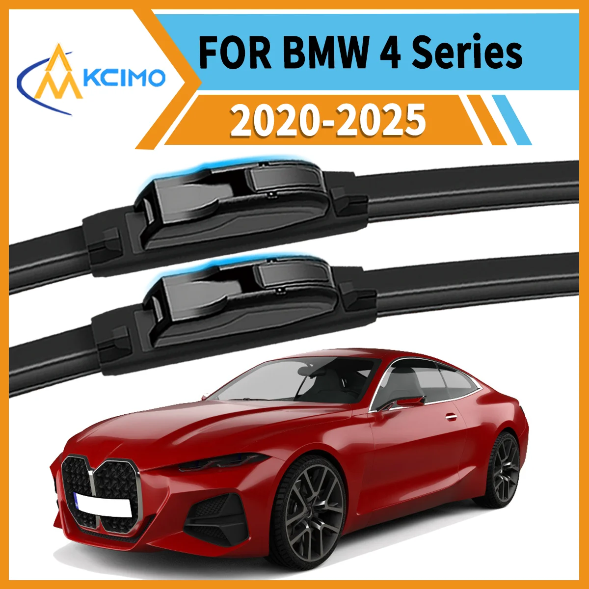 

Drive Confidently 2PCS Premium Wiper Blades for BMW 4 Series G22/G23 2020-2025 All-Season Clarity Strong Frame Smooth Wipe