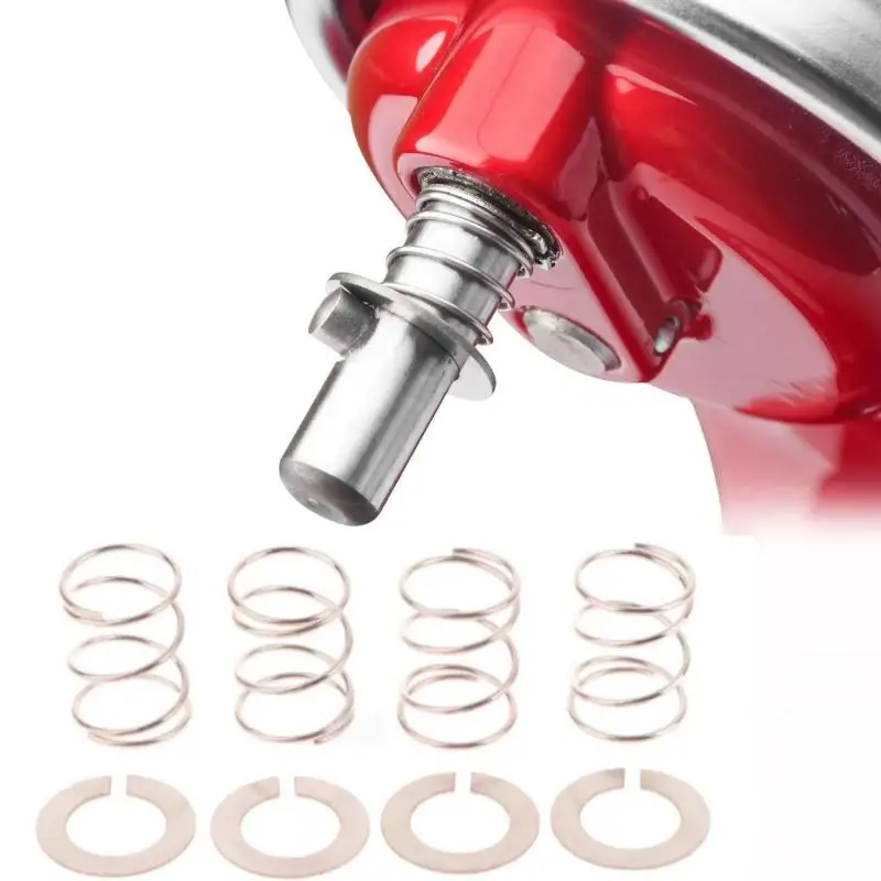 Juego de 2 resortes y arandelas de acero inoxidable, paquete de 4 aptos para batidora de pie Kitchenaid, accesorios para batidoras de ayuda de cocina de 3,5/4/5/6/7/8Qt