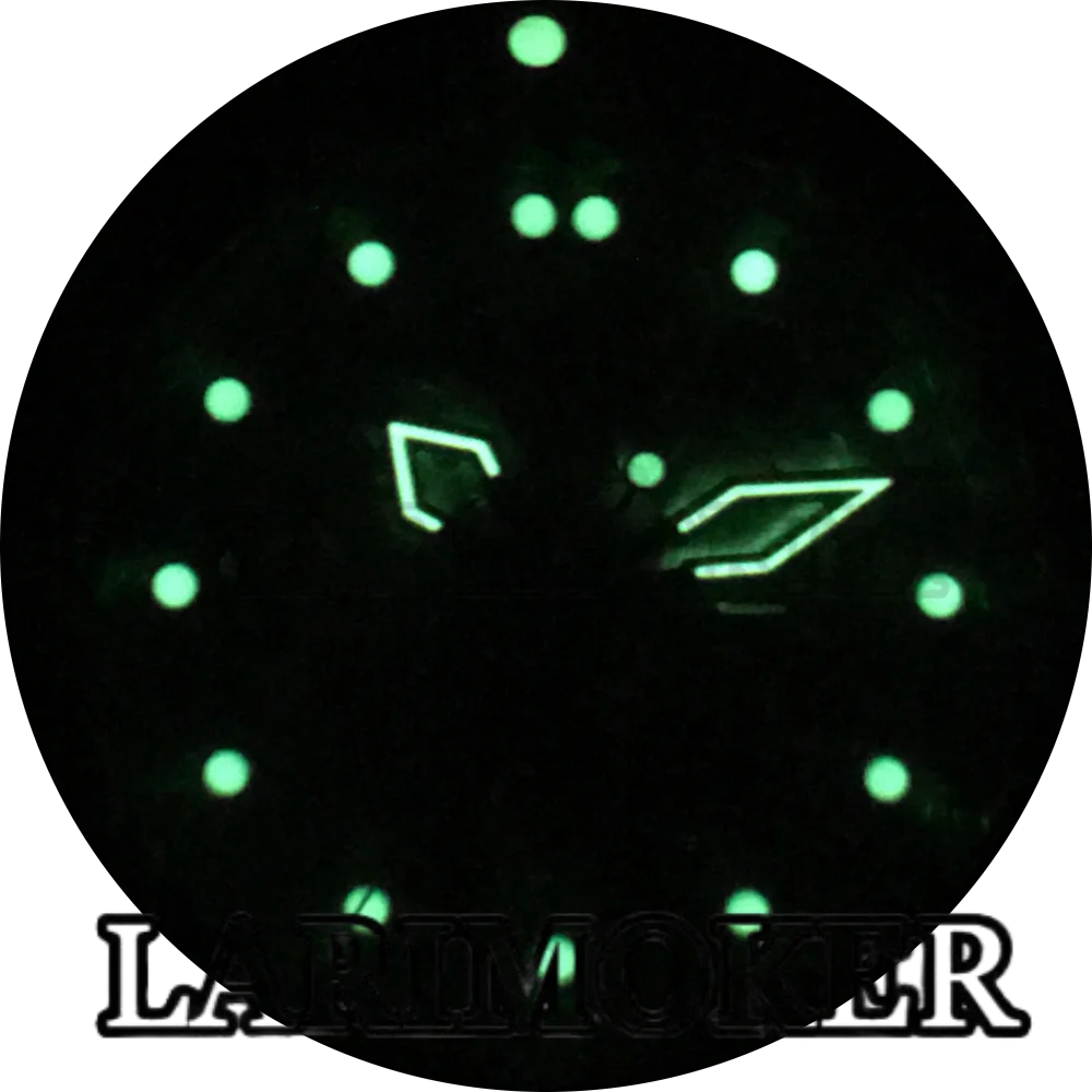 LARIMOKER NH70 Sports Men's Diving Watch Waterproof Glow Transparent Hollow Dial Sapphire Glass Stainless Steel Watch