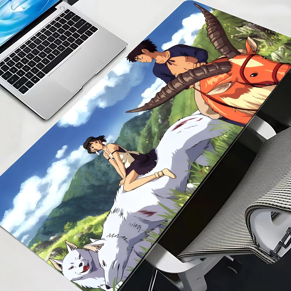 P-Princess M-Mononoke Mousepad Mause Pad Mouses Rug Office Accessories Desk Mat Mousepad Keyboard Gaming Pc Mats Large Carpet