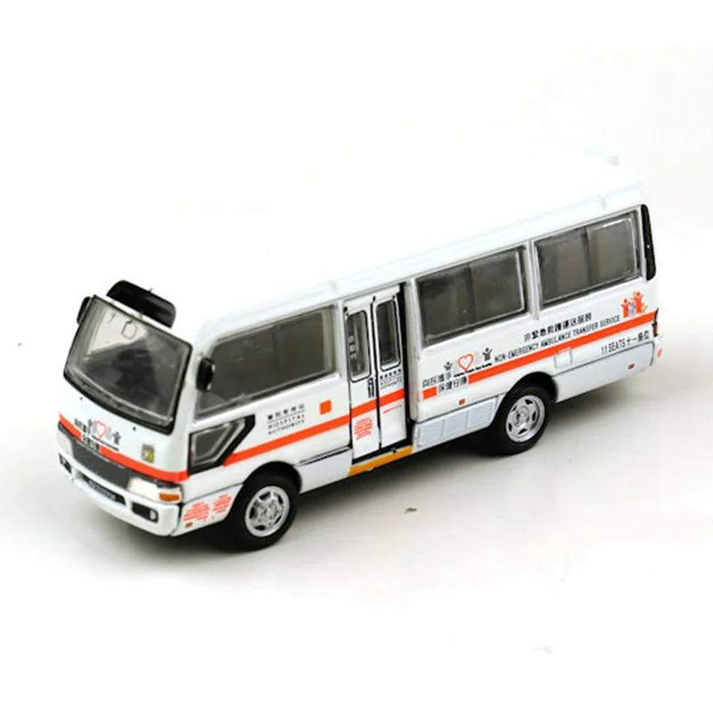 Sottobicchiere in lega di Hong Kong in scala 1:76 NEATS Autorità ospedaliera Ambulanza senza emergenza Modello di simulazione di auto giocattolo in miniatura pressofuso