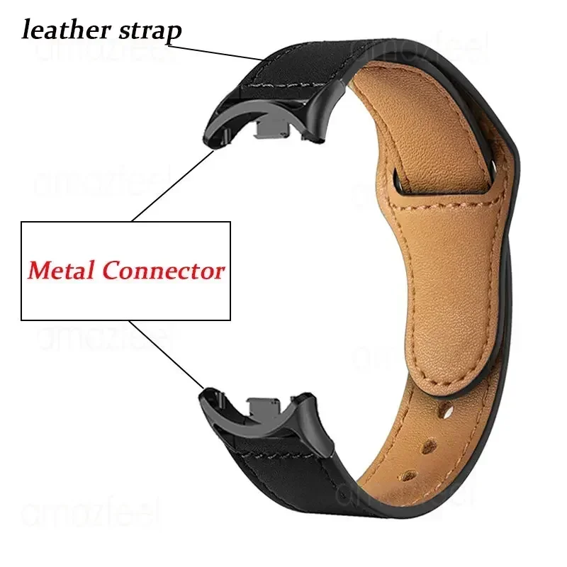 Bracelet en cuir pour Xiaomi Smart Band, bracelet de montre, bracelet, ceinture, 9, 8, 9/8