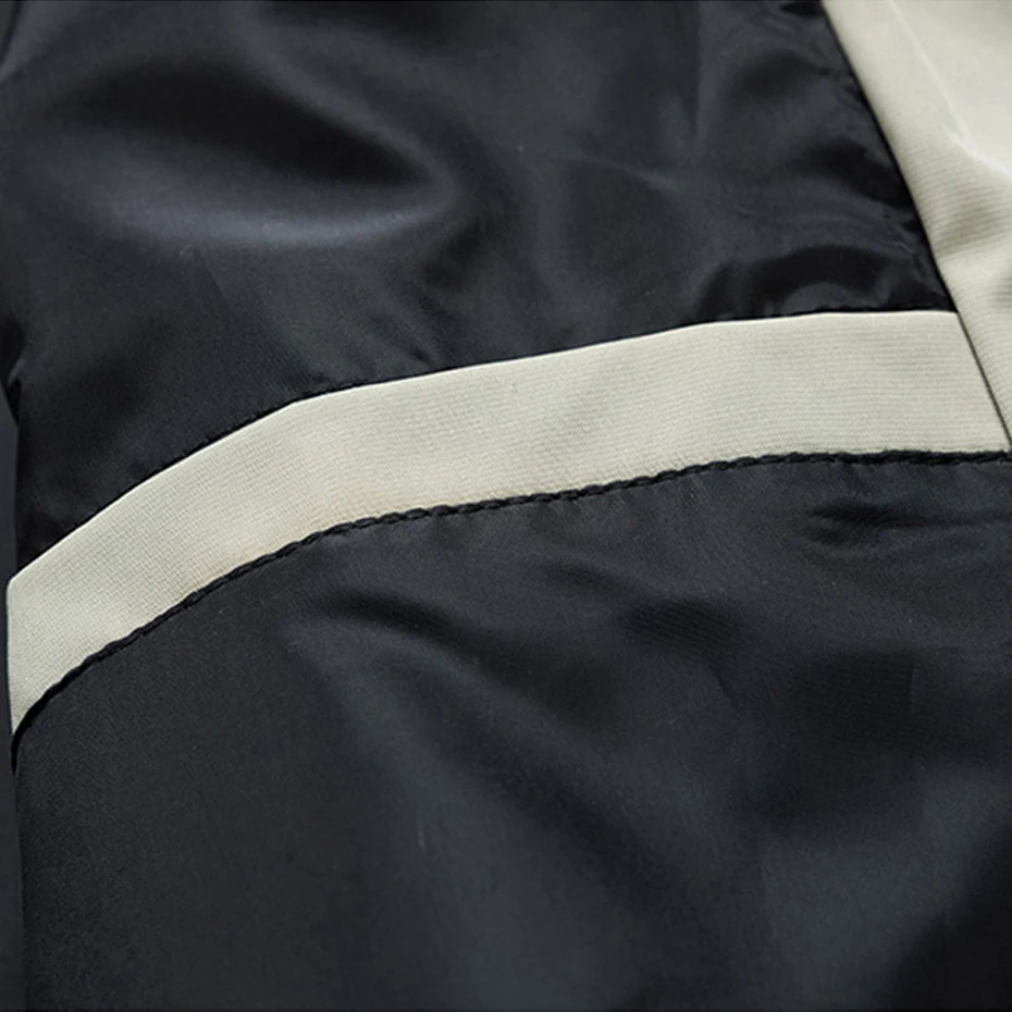 Patchwork Coat Jacket Men 8XL Plus Size Spring Autumn Fashion Casual Patchwork Cargo Jacket Male Big Size Outerwear