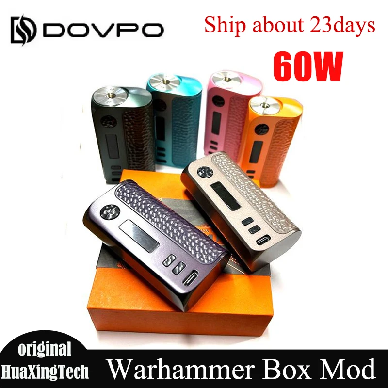 

Original Dovpo Warhammer 60W Box Mod Electronic Cigarette Vaporizer BP Mods Single 18650 Battery(no) Vape