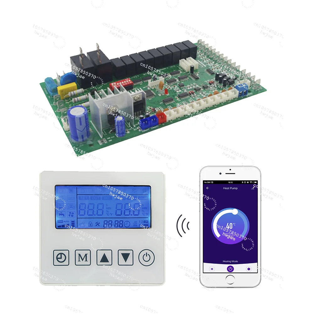 OEM ODM Tuya WIFI Heat Pump Controller PCB Board PCBA Air Source Swimming Pool Water Heater