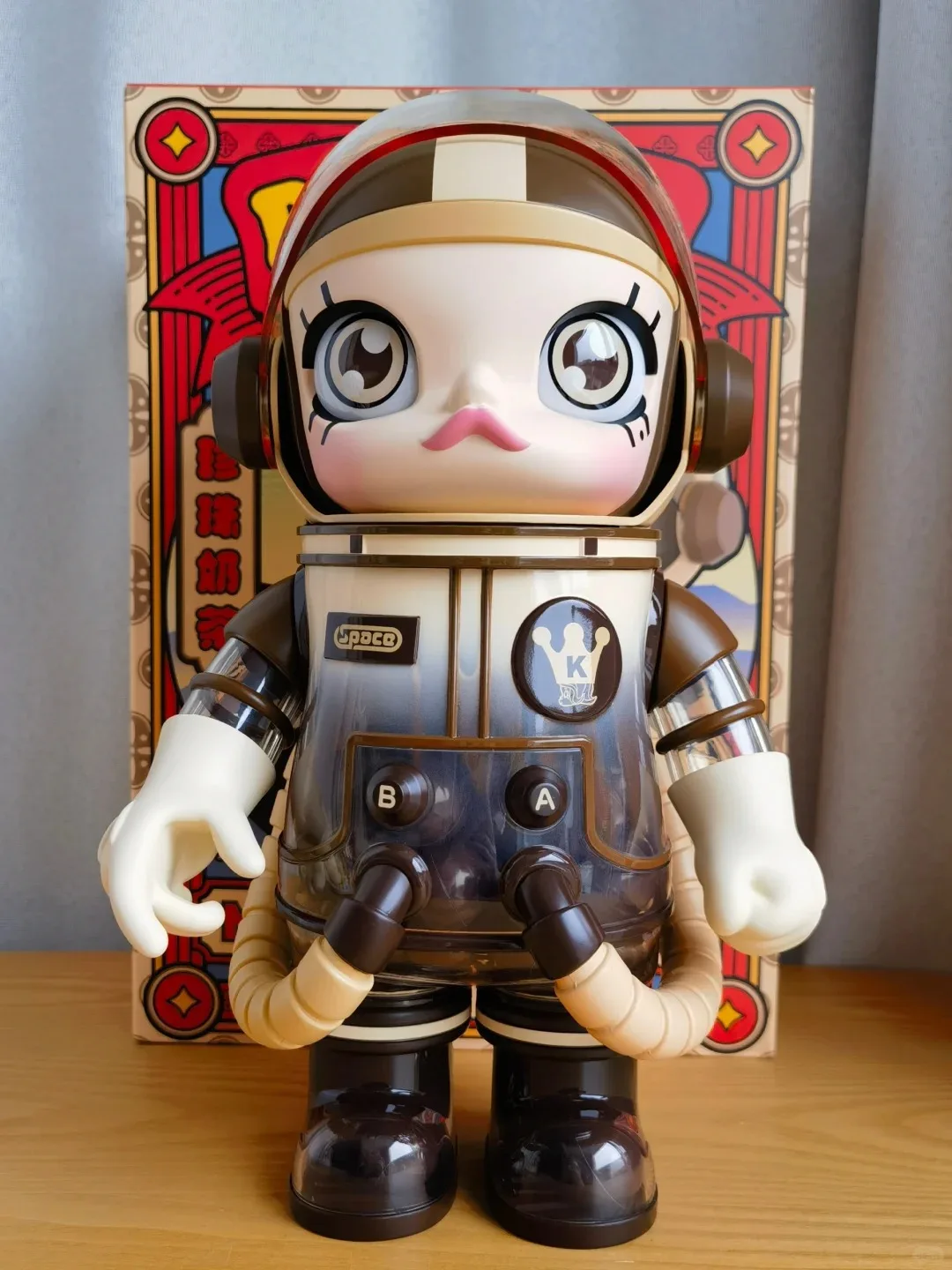 

POP MART MEGA SPACE MOLLY 400% Pearl Milk Tea Series Surprise Collection Toy for Cute Birthday Gifts