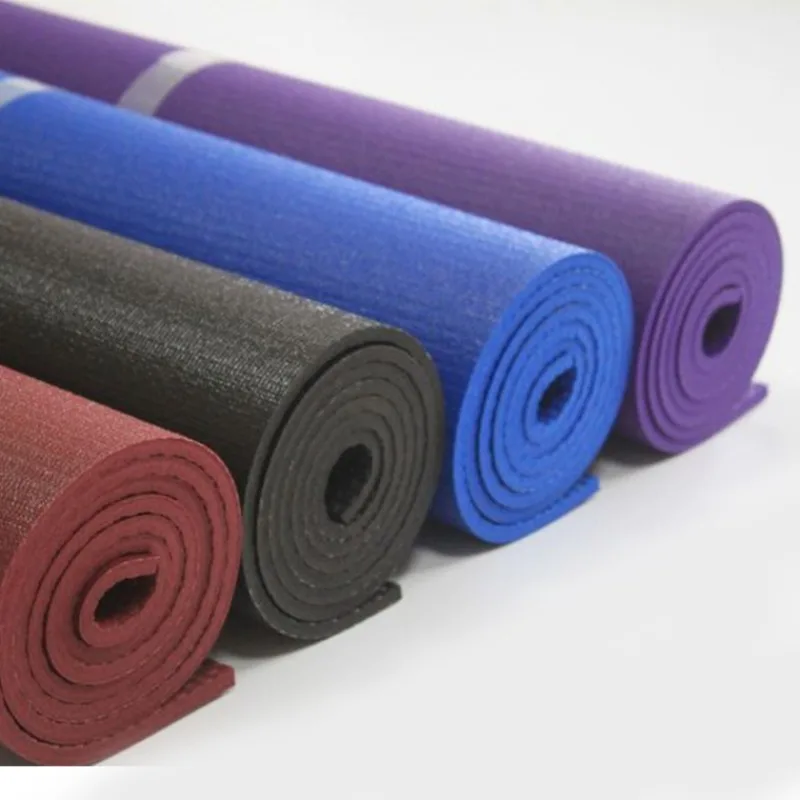 

6mm Non-Slip Fitness Yoga Mat, Available in Blue, Purple, Black, and Burgundy; Ideal for Beginners