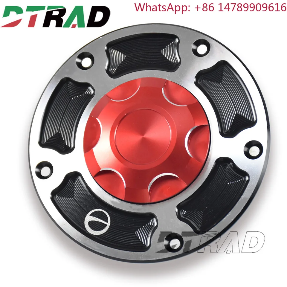 DTRAD Motorcycle Screw-In Gas Tank Cap For Moto Guzzi Breva 1200/850/V1100 CNC Aluminum Fuel Key Plug & Airbox Cover Accessories