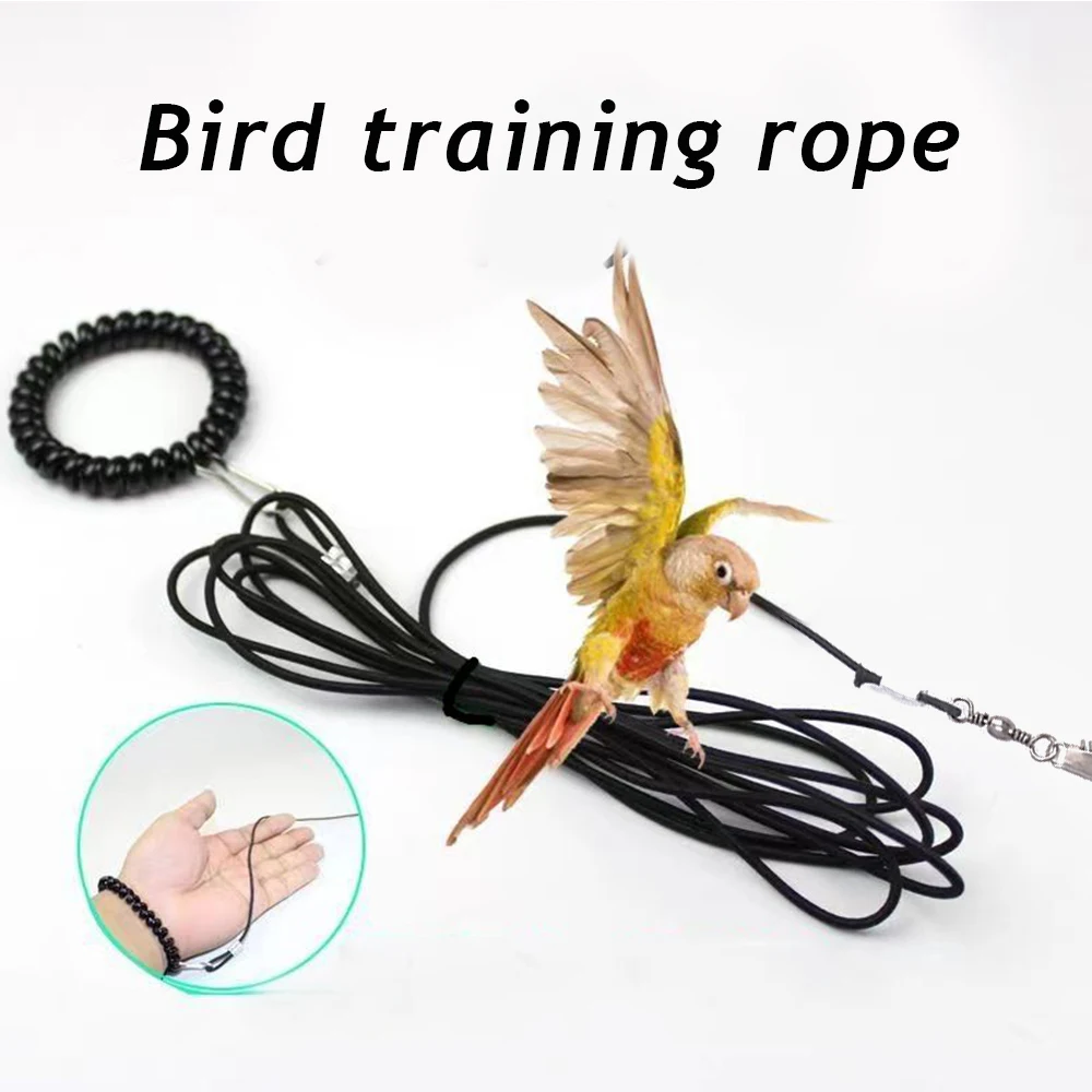 Bird Training Rope Bird Foot Chain Release Parrot Rope Outdoor Flying Rope Bird Walking Tool Not Hurt Feet Bird Accessories