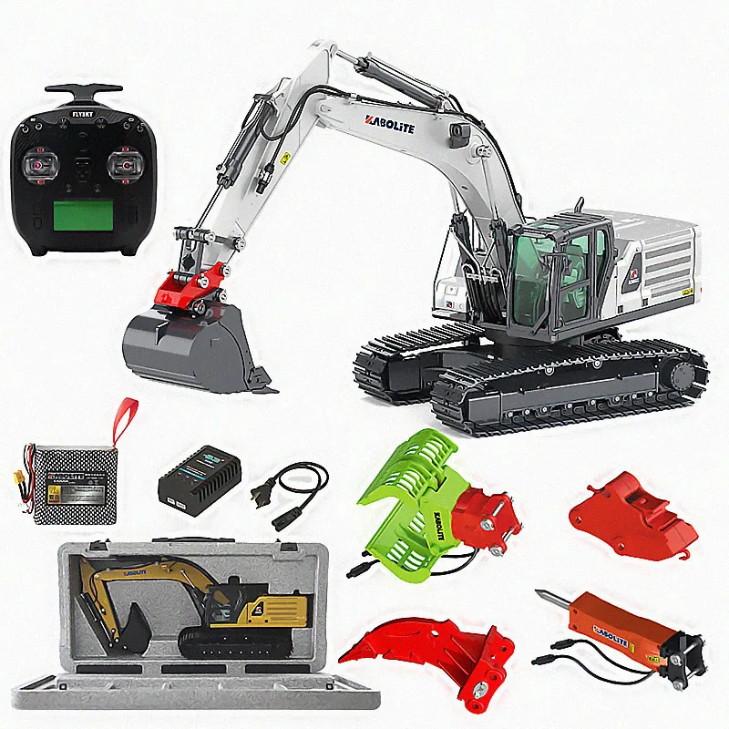 New Cabot Three In One Hydraulic Remote Control Excavator Electric Model Multi Functional Excavator 1:18 Children'S Toy Gifts