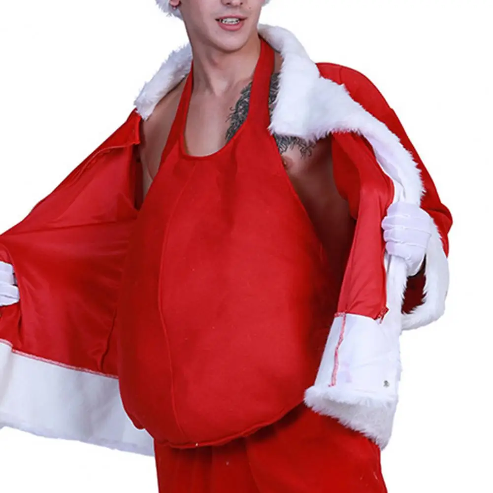 Papá Noel falso para hombres y mujeres, vientre falso de Navidad, Cosplay divertido, buen tacto, Navidad, imitación de Navidad