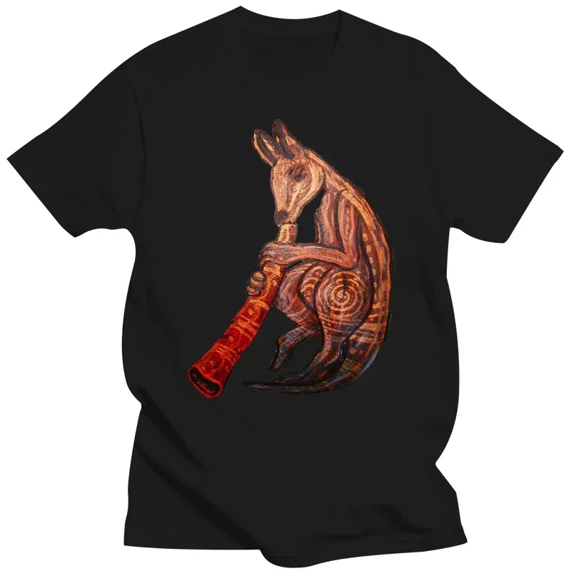 Didgeridoo Kangaroo By Esogeo Spiritspread T Shirt Famous Trend Tee Shirt Summer Style Original Round Neck Personalized Funny