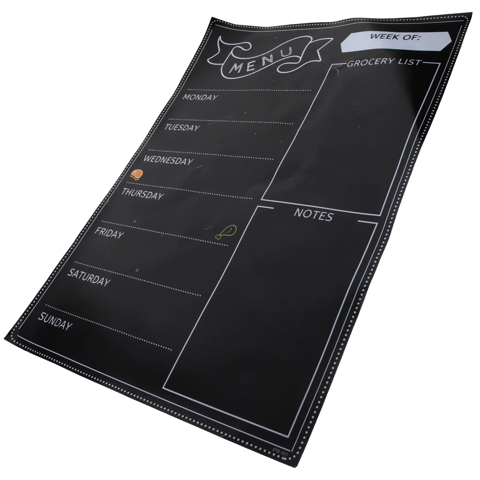 

Refrigerator Message Stickers Chalkboard Kitchen Fridge Household Kids Blackboard Magnetic Notepad for Nail Menu Dry Erase