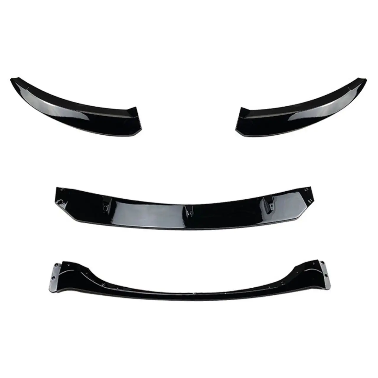 

For BMW 1 Series E82 E88 2007-2013 M Sport 2 Door 120i 123d 125i 135i Gloss Black/Carbon Fiber Look Front Spoiler Bumper Lip Kit