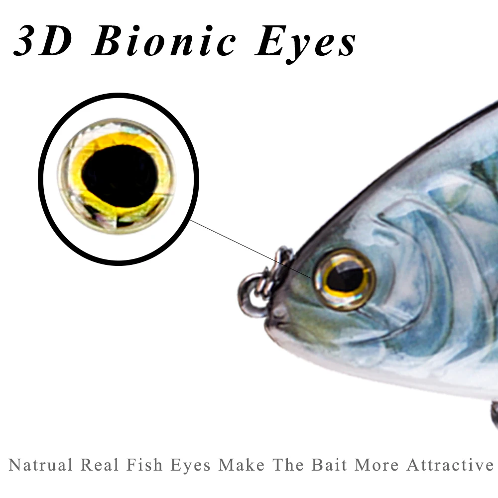 Chan\'s Huang Big Game 7INCH 2.89OZ Artificial Sinking Glide Bait Sinking Hard Slider Bait Single Jointed Swimbait Fishing Lures