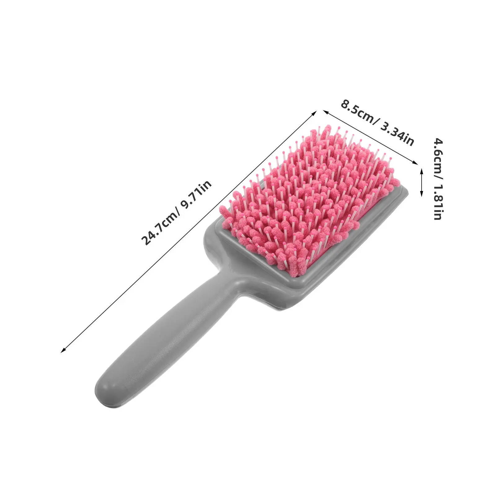 2Pcs Hair Towel Brush Quick Dry Comb Set Detangling Paddle Sponge for All Hair Types Portable Styling Tool for Travel Gym Salon