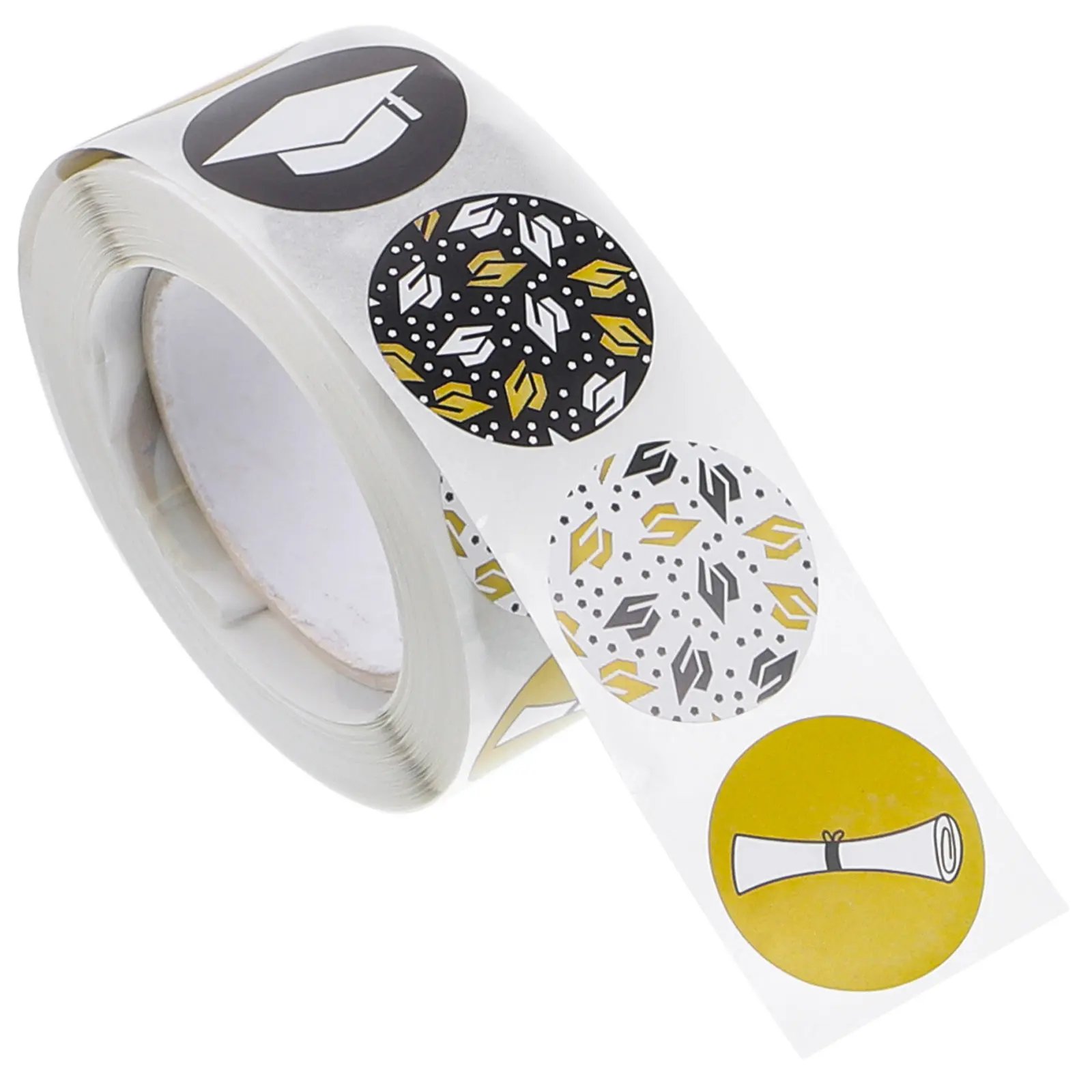 

Graduation Cap Stickers Self-Adhesive Round Labels For Envelopes Sealing Diy Decoration School Party Favors Adhesive Seal