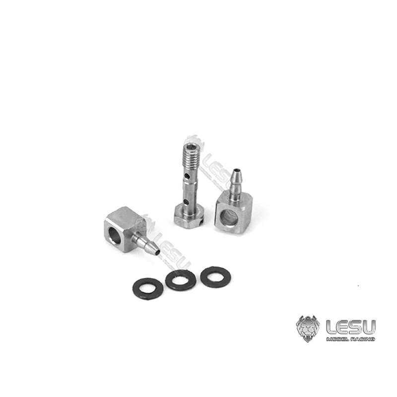 Modificação de modelo hidráulico, precisão de aço inoxidável, conexão de fio M3 dobrada através do bocal de óleo, instalação de tubulação de nylon