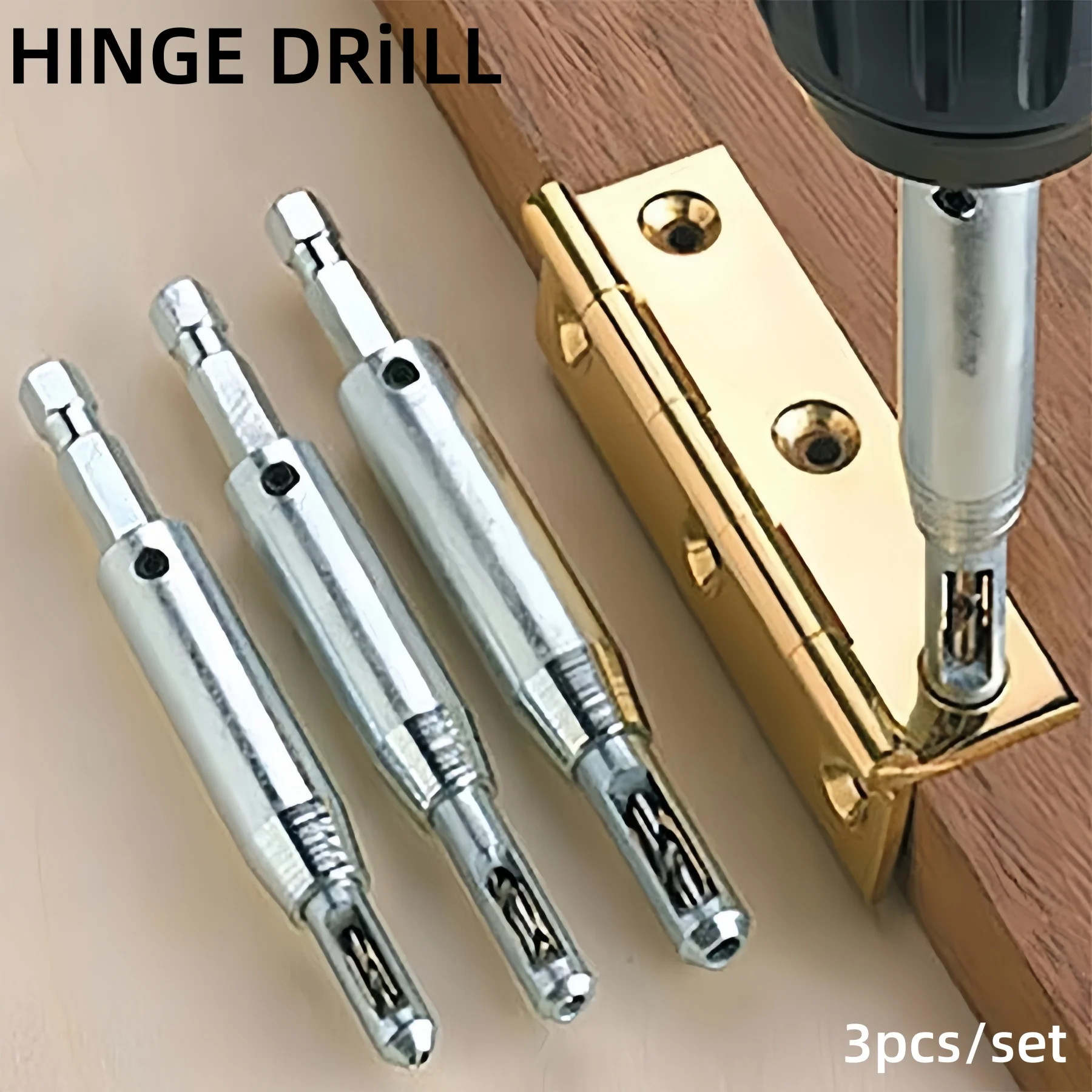 

3 шт./компл. шарнирная дрель, деревообрабатывающая дверная оконная петля, открывалка для отверстий, ручная дрель, комплект для сверления положения с шестигранной ручкой, сверла