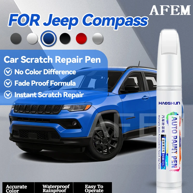 Specialized Automobiles For Jeep Compass Car Paint Repair Pen Touch Up Scratch Remover DIY Auto Accessories White 296 Black 848