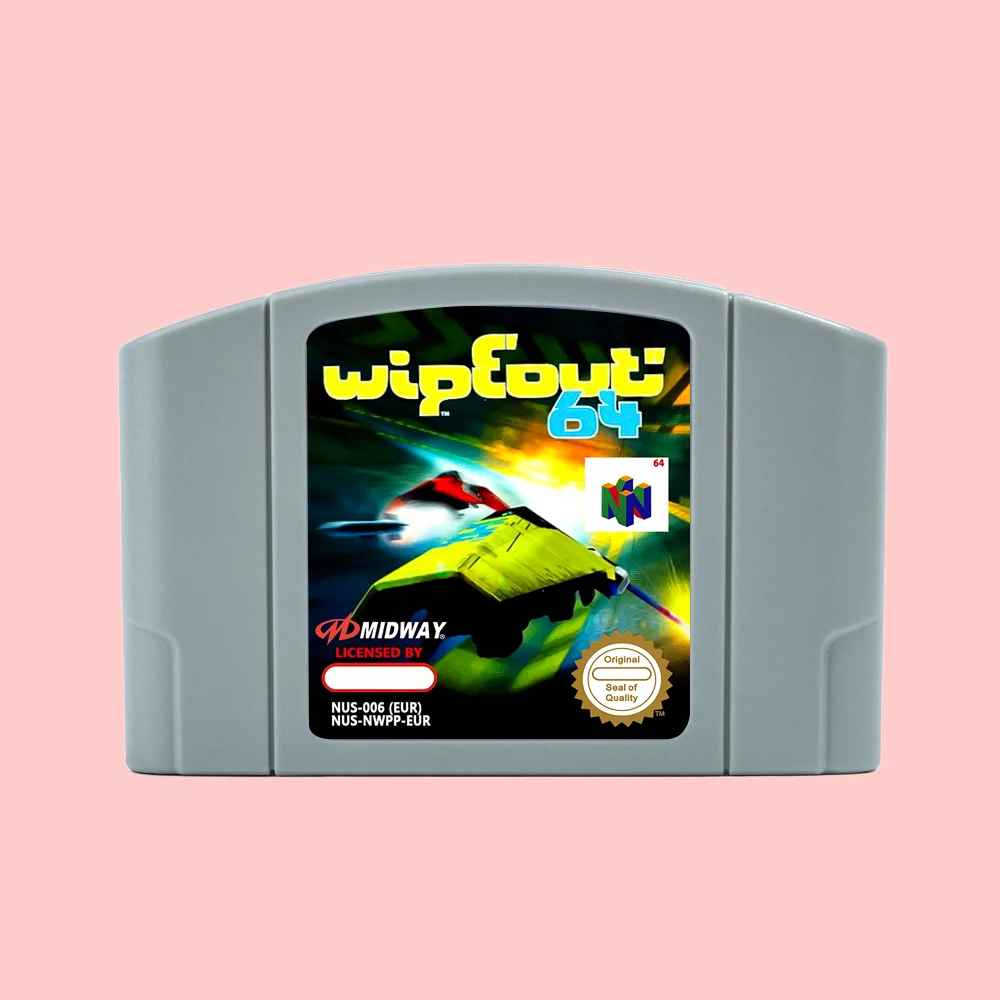 

Wipeout 64 Game Cartridge For N64 EUR PAL Retro 64 Bit Game Consoles