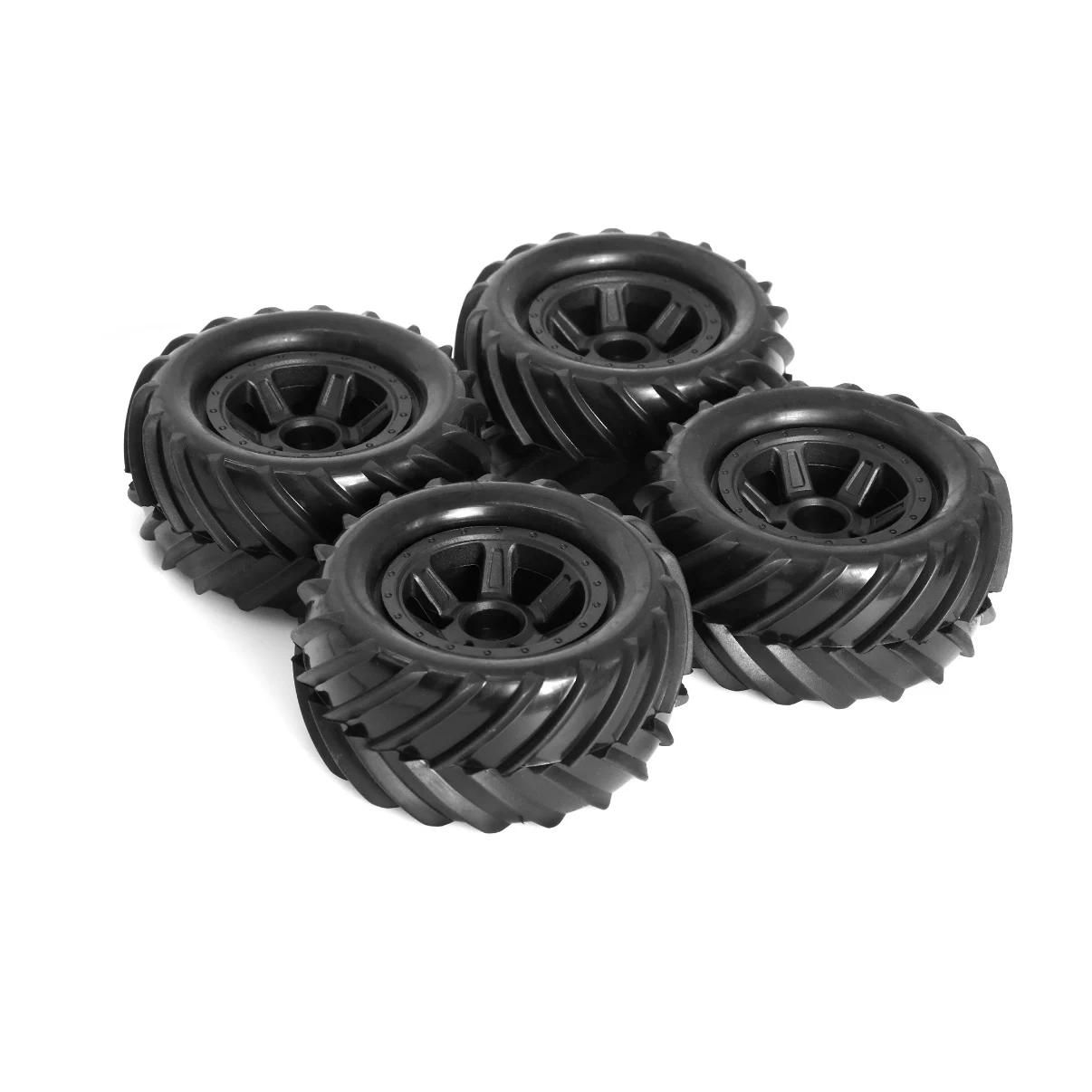 Opony do zdalnie sterowanych samochodów w skali 1/16, zestaw 4 sztuk, duże opony Monster 90 mm, złącza sześciokątne 12 mm, pasują do Traxxas E-Revo Mjx 16207 16208 Hbx 16890 Scy 16101, części do tuningu i modyfikacji