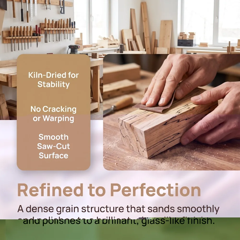 Natural Burl Wood Blank Unfinished Rustic Timber Raw Material Creative DIY Hobby Supply for Handcraft Handle Making Projects