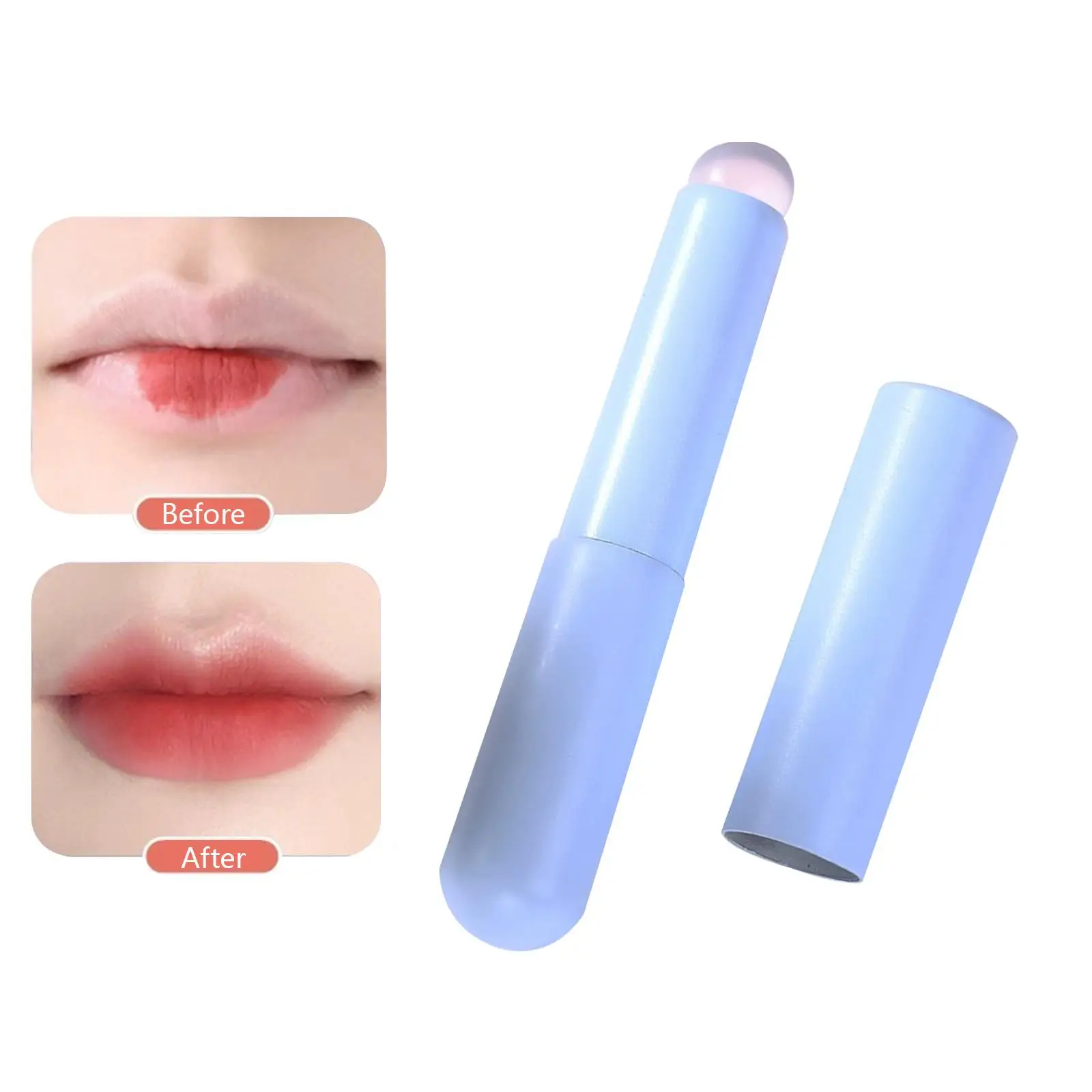 Silicone Lip Applicator with Cover with Cap Makeup Beauty Lip Gloss Balm Applicator for Lip Balm Lip Gloss Lip Mask Lipstick