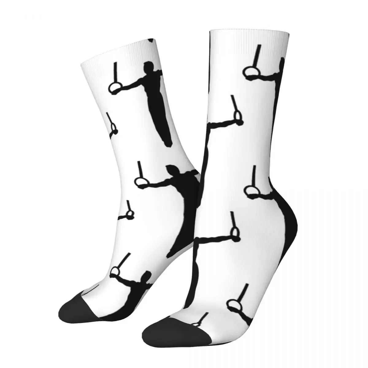 

Gymnastics - Gymnast & Rings, Men's Gymnastics Socks Harajuku Sweat Absorbing Stockings All Season Long Socks Accessories