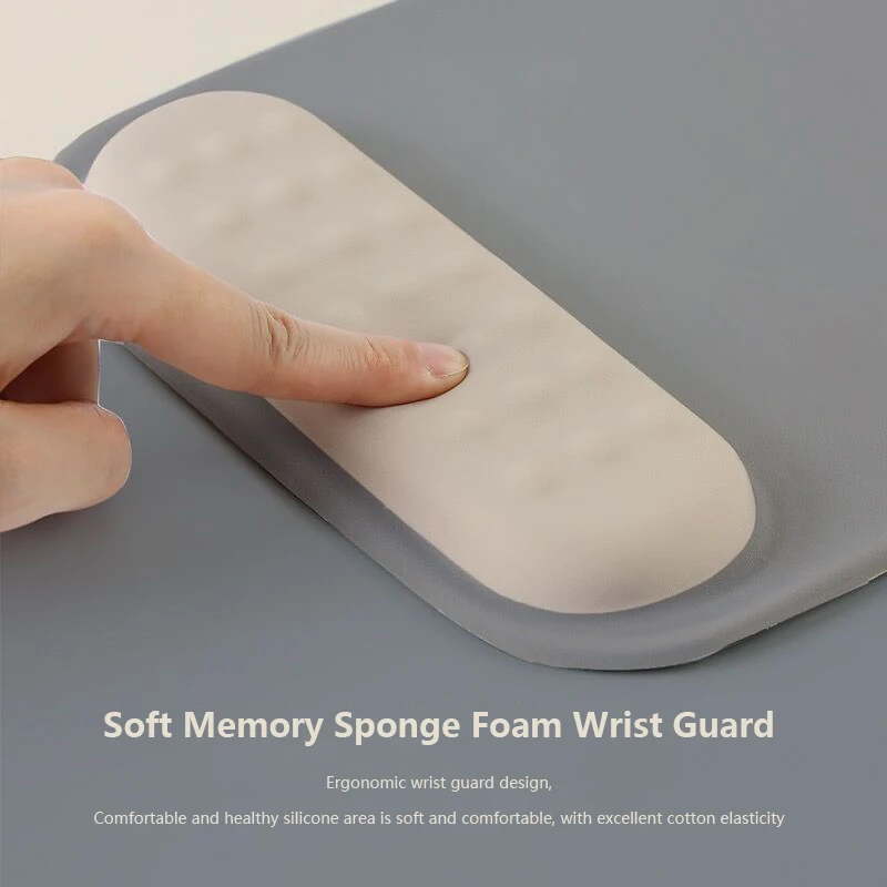

Mouse Pad With Wrist Rest Pad Support Ergonomic Anti-Slip Silicone Base Gaming Accessories Mouse Pad Memory Foam Wrist Pad