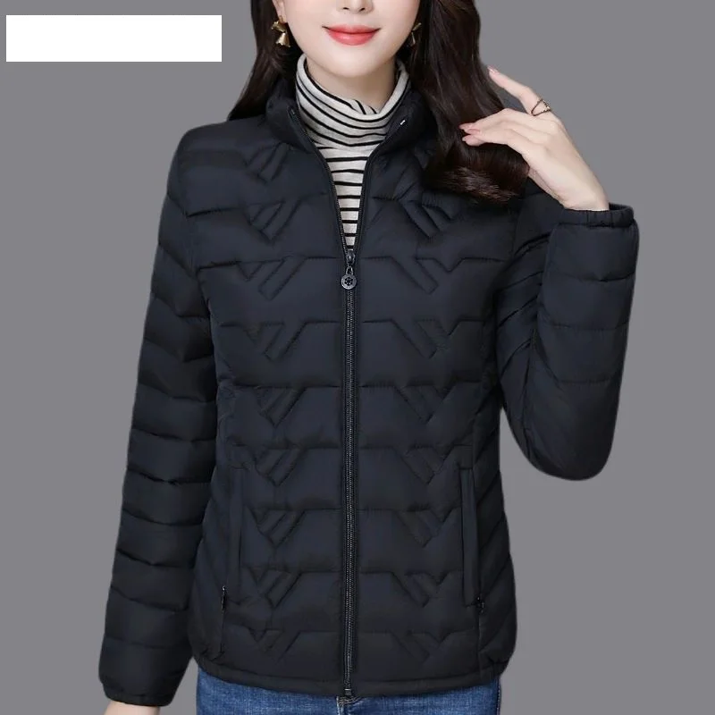 Middle-aged Elderly Fashion Coat Down Cotton-padded Women's 2025 Winter Short Female Light Loose Jacket Down Plus Size Overwear
