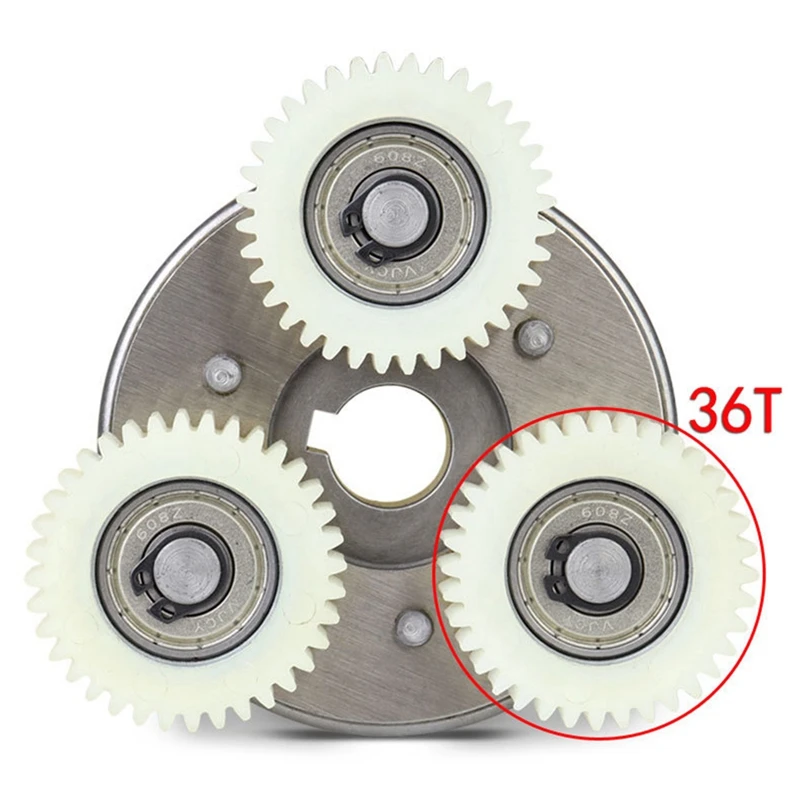 2X 36T Planetary Gear With Clutch For Bafang Motor Electric Bike E-Bike Nylon Gear Ebike Parts