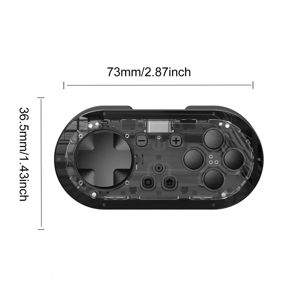 Game Controller Wireless Mini Bluetooth-compatible Gamepad Connection Rechargeable Portable Keychain Sized Game Controller