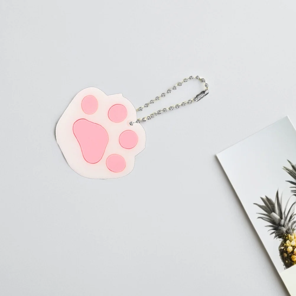 

10Pcs PVC Cute Cat Paw Key Identifier Covers Protective Key Caps for Household Office Keys Multicolor Keys Sleeve
