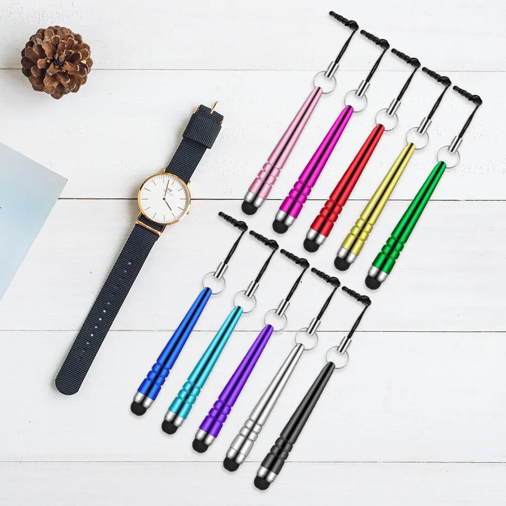 40Pcs Phone Stylus Pens Tablet Pens Colorful Baseball Bat Shaped Capacitive Bright Colors Each Universal Smartphones
