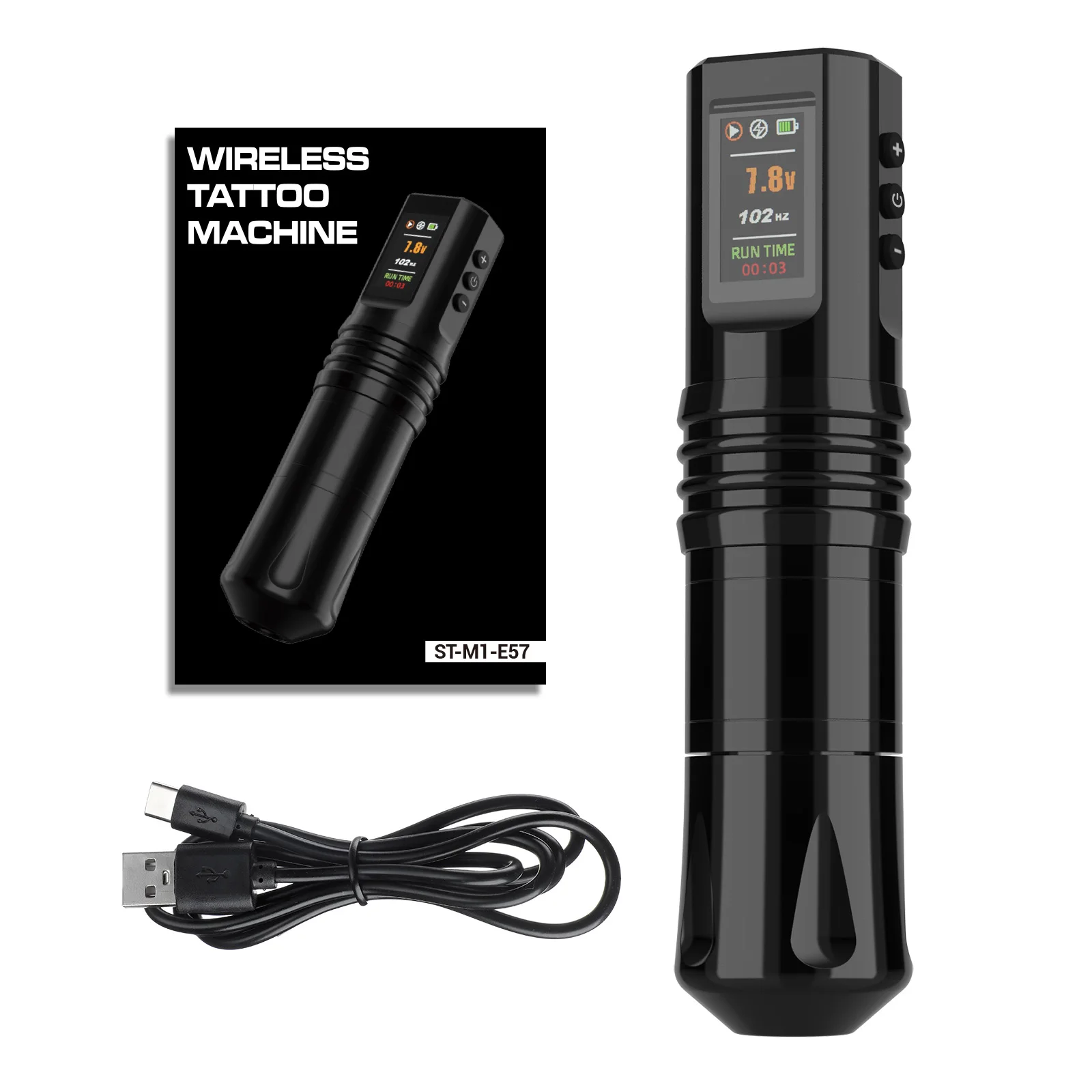 STIGMA Wireless Tattoo Machine Pen LED Digital Display 1800mAh Professional Makeup Art Tattoo Battery Pen Gun Tattoo Supplies