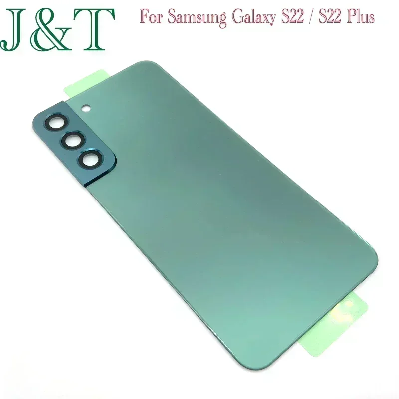 Back Battery Rear Glass Cover For Samsung Galaxy S22 Plus 5G S906 S906B/DS S22+ Battery Case Housing Adhesive With Camera Lens image 4
