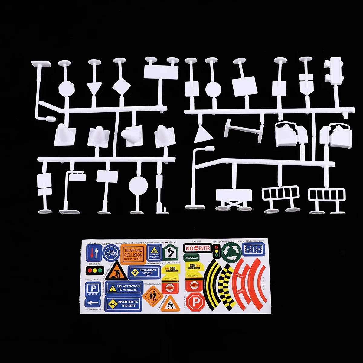 112 قطعة إشارات المرور للأطفال التعليمية علامة تحذير واقعية شعار الشارع التعلم مجموعة هدية للأطفال الصغار مركبة غير عن بعد #4