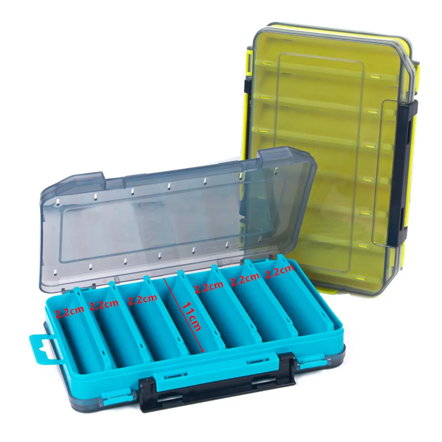 Sturdy Double-Sided Fishing Gear Tool Box for Hard Bait and Accessories - Ideal for Mino and Pencil Fish - Explore Success with 