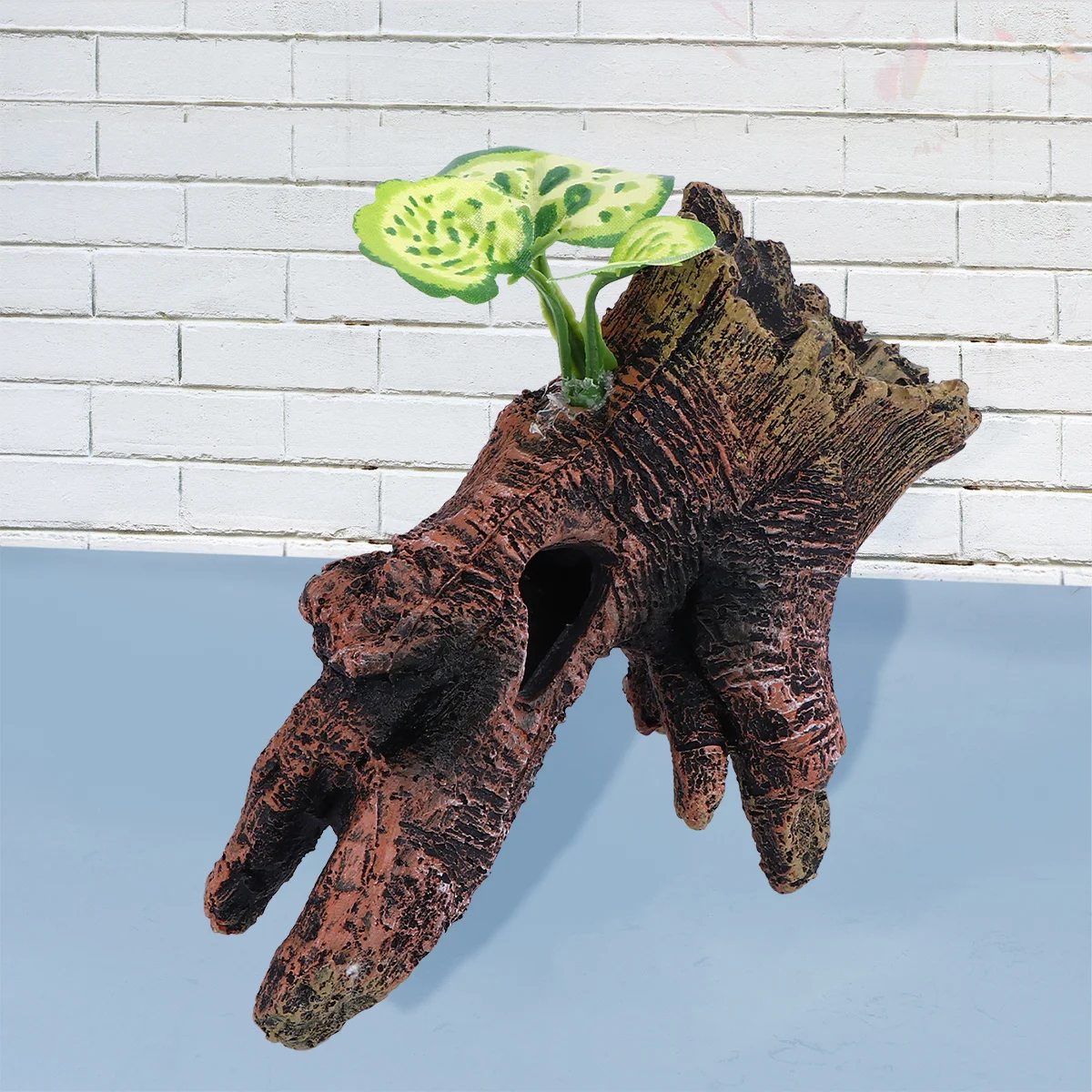 

Amphibians Reptiles Root Decoration Aquarium Landscape Green Lifelike Environmentally Friendly Resin Material Safe Fish Water