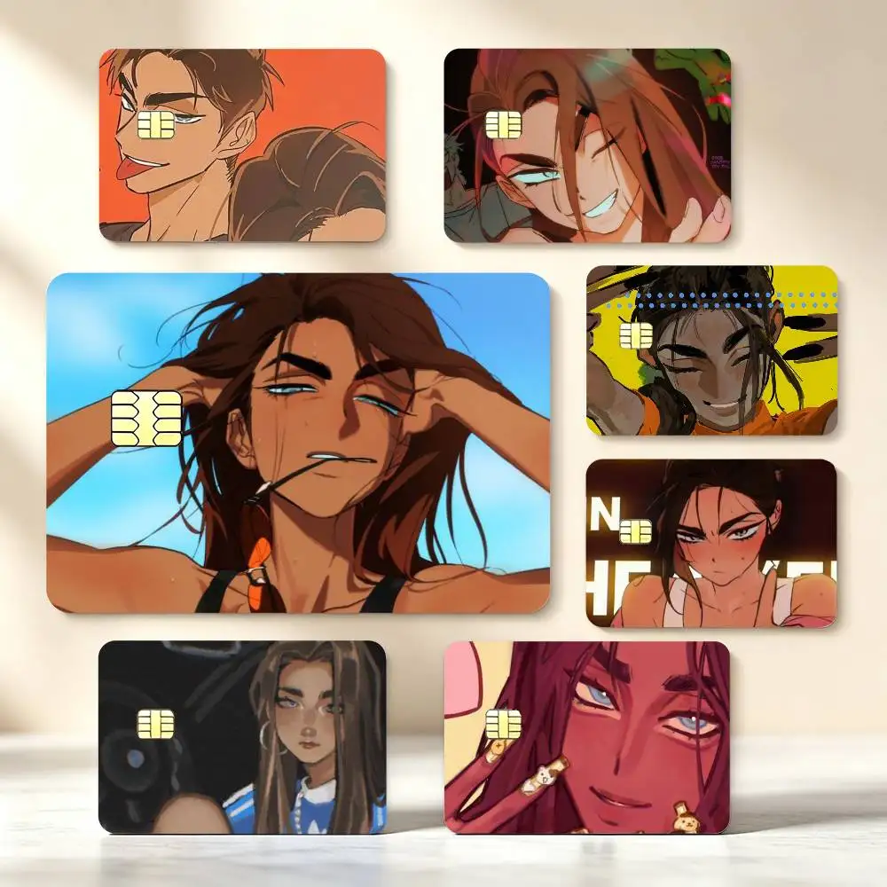 Cartoon H-Hyuna Credit Card Stickers Skin For Bank Debit Decorative Protection Scratch-resistant Gift
