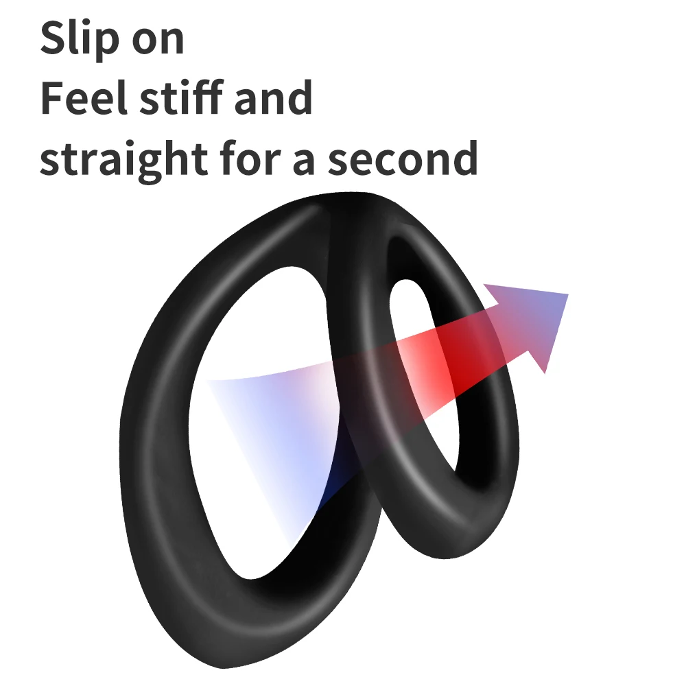 Reusable Stretchy Delay Ejaculation Cock Ring Sex Toys For Men Erectile Time Lasting Penis Enlargement No Vibrator Adult Sexshop