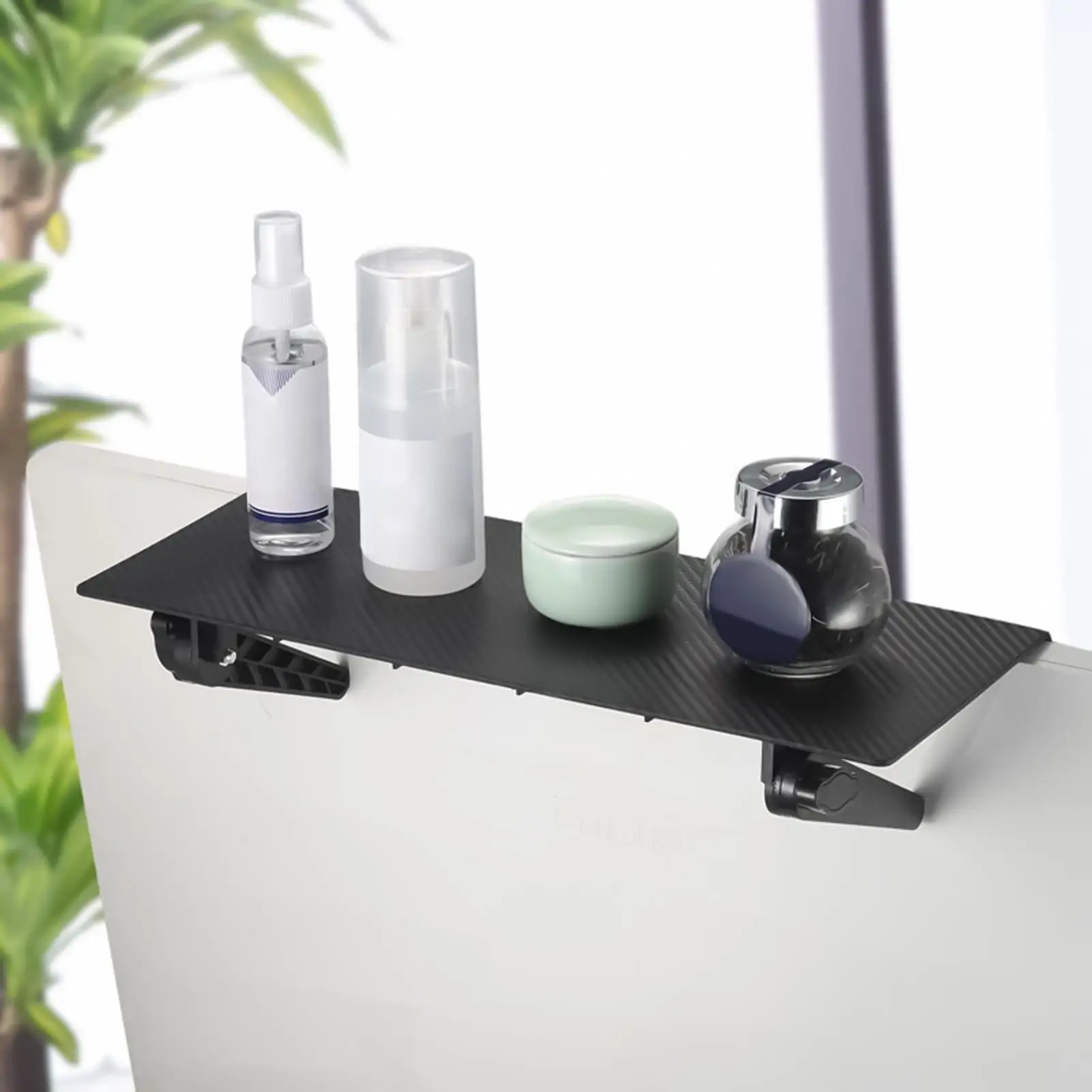 TV Shelf For Cable Box 13in DVD Player Shelf Adjustable Monitor Display For Laptop Electronics Media Console Box Soundbar Router