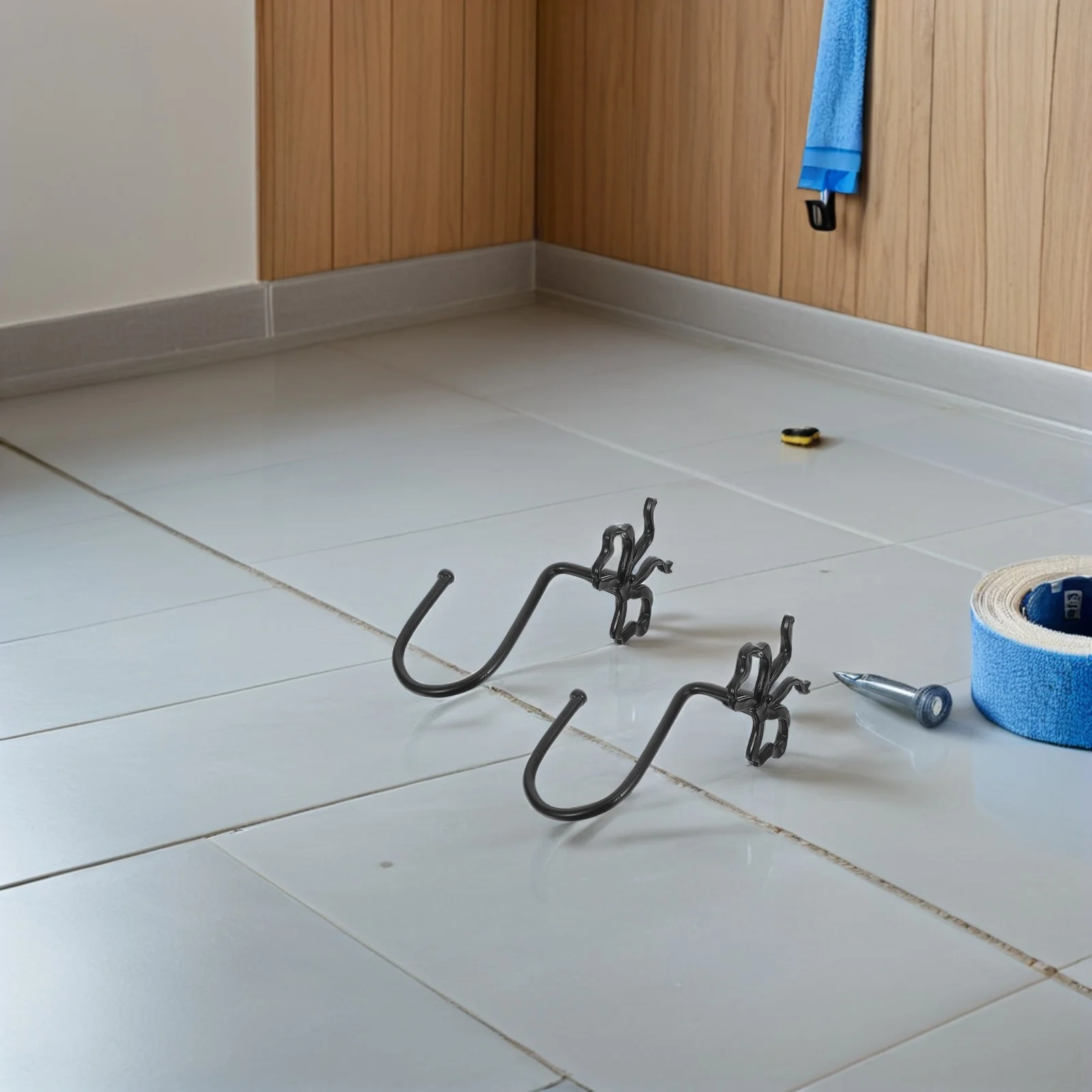 

12pcs Butterfly Bow Shower Curtain Hooks Zinc Alloy Decorative Rings Bathroom Accessories Rustproof Curtain Hangers Bow